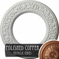 Blackthorn Ceiling Medallion Hand-Painted Polished Copper O577
