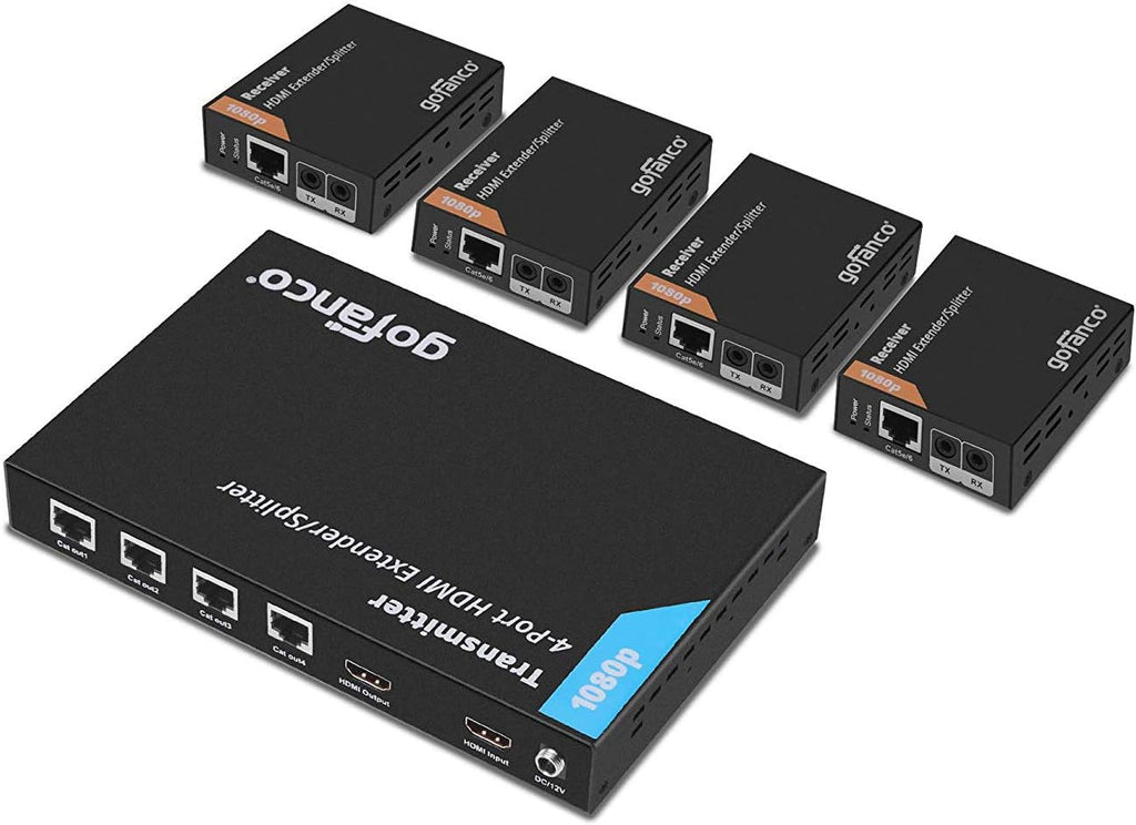 1x2 HDMI Extender Splitter Full HD 1080p Over Cat5e/Cat6/Cat7 Ethernet Cable D991046