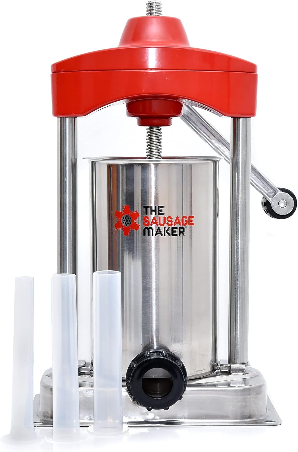 5 lb. Heavy Duty Vertical Sausage Stuffer with Stuffing Tubes J31205