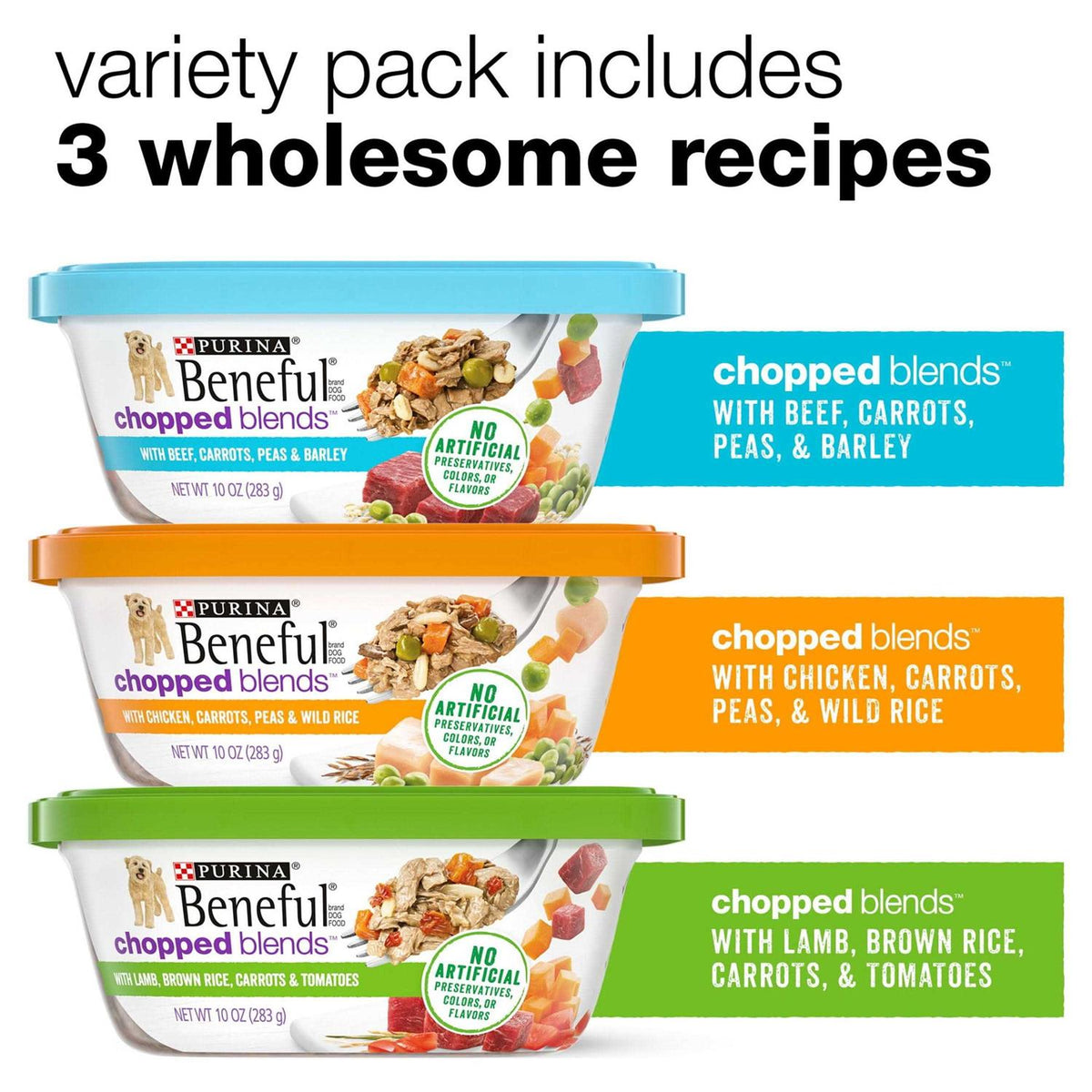 Chopped Blends Variety Pack Wet Dog Food Y6312