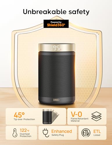 1500W PTC Ceramic Space Heater with Thermostat and Remote M673391