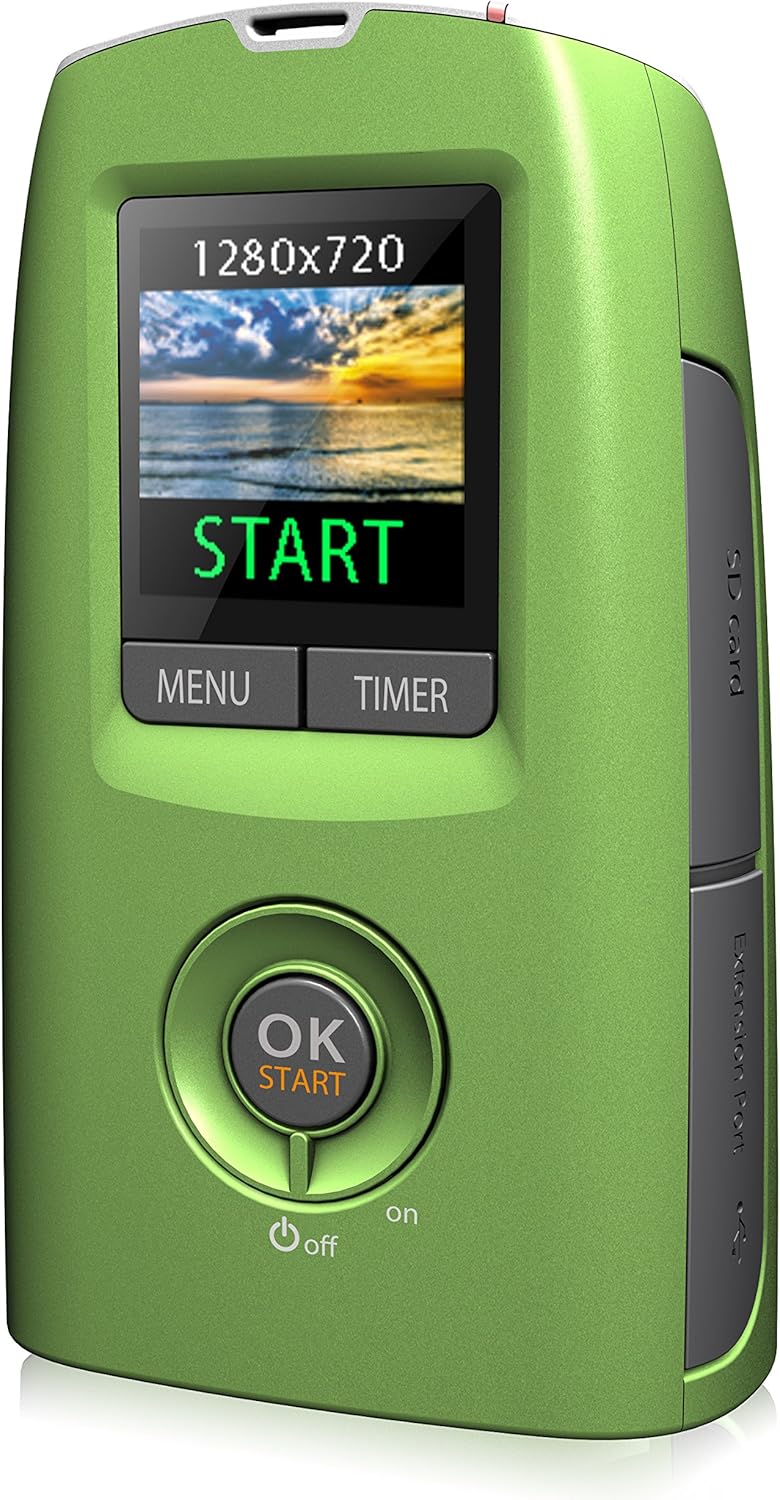 Time Lapse Video Camera Compact Portable Design Green K6271