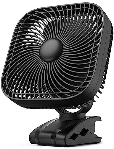 20000mAh Rechargeable Clip on Fan with Light & Hook F644126