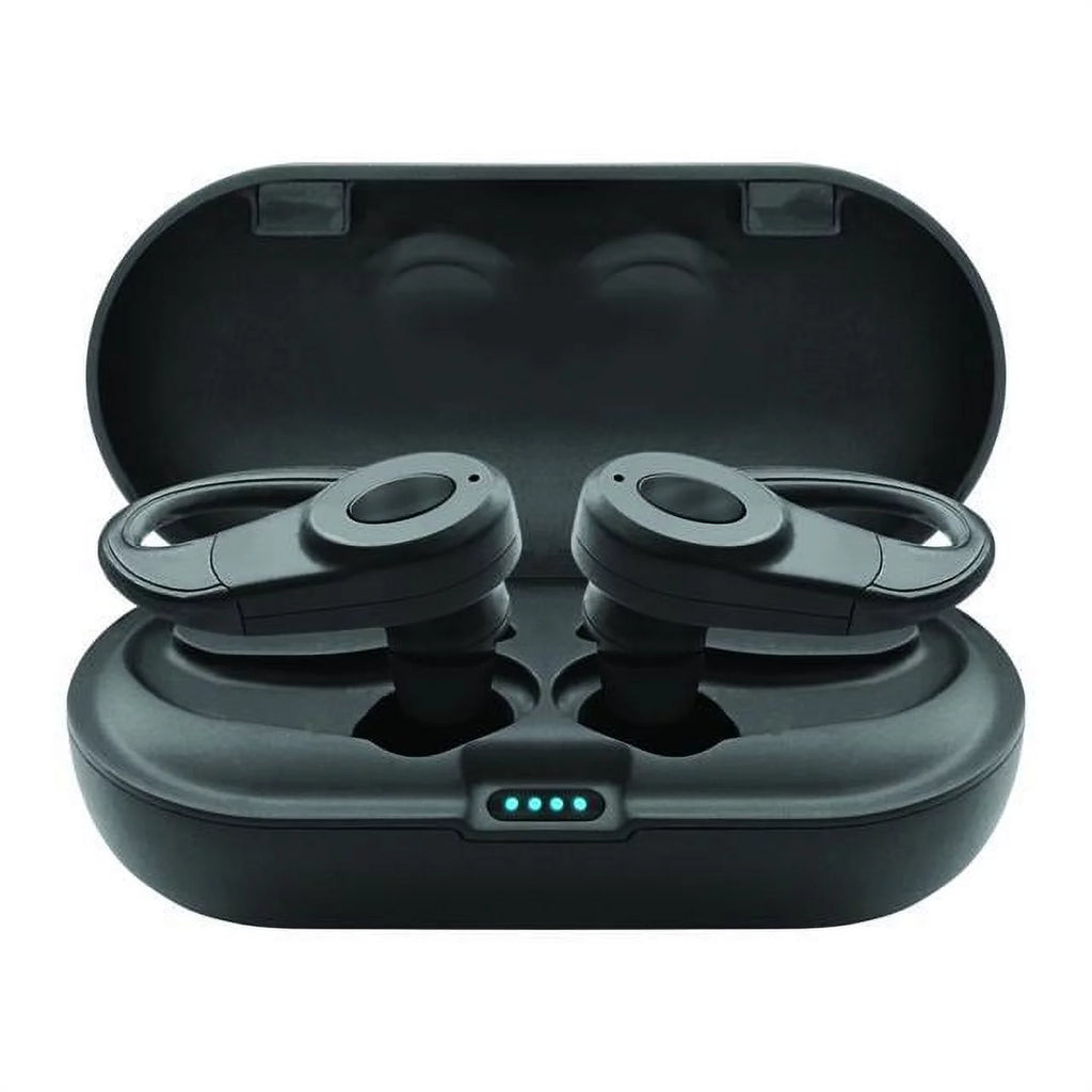 Black True Wireless Earbuds with Charging Case X57215