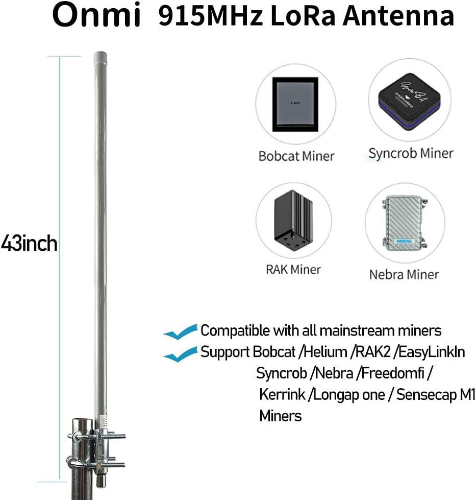12dbi Omni-Directional Outdoor Antenna 824-960MHZ with 32ft SMA Cable X644022