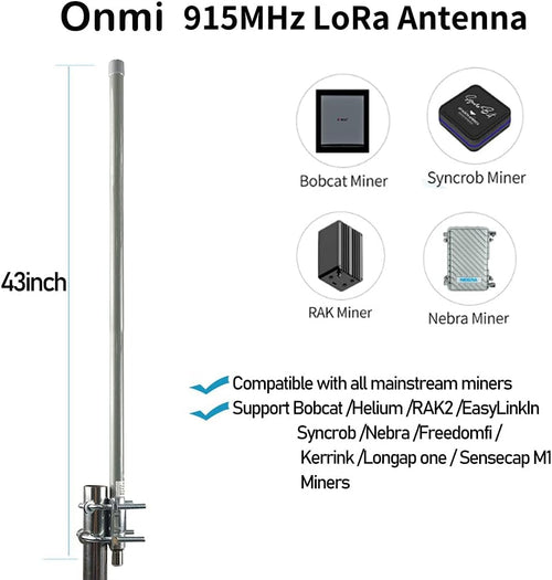 12dbi Omni-Directional Outdoor Antenna 824-960MHZ with 32ft SMA Cable X644022