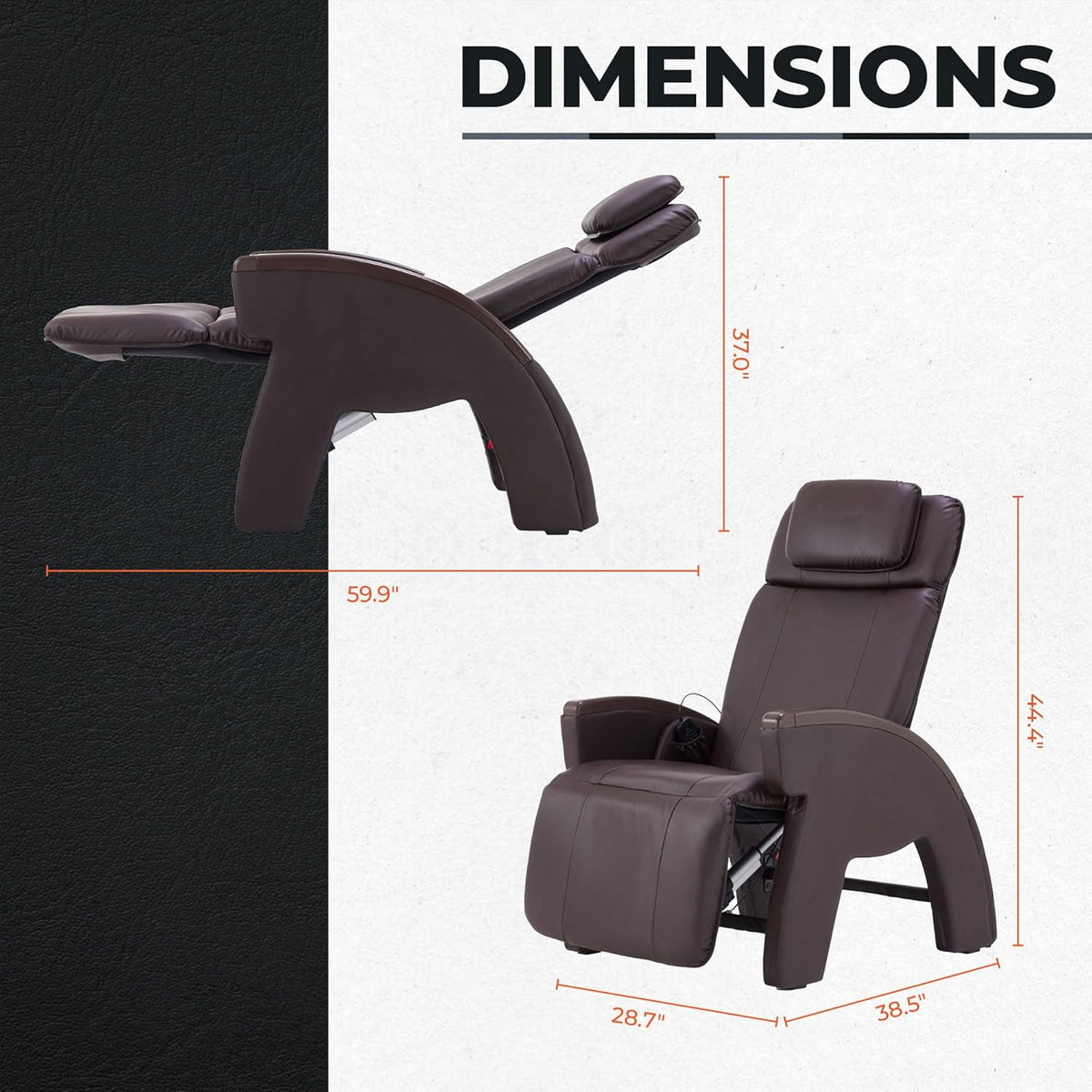 Zero-Gravity Recliner Massage Chair with Heat U634