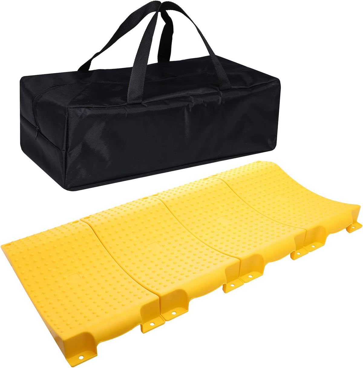 Yellow 4 Pack Tire Saver Ramps with Carrying Bag D380