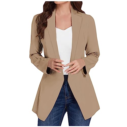 Lightweight Open Front Blazer X6756