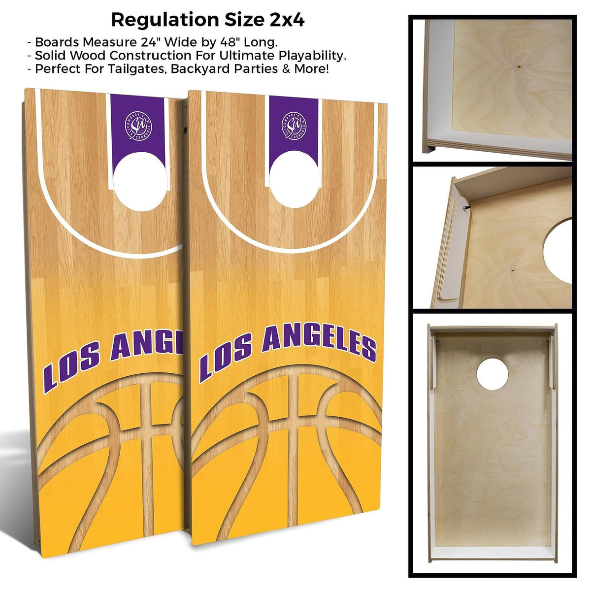 Basketball Cornhole Board Set 2x3 Boards E695