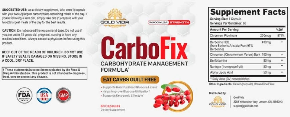 (2 Pack) Carbofix Pills Supplement (120 Capsules) S564