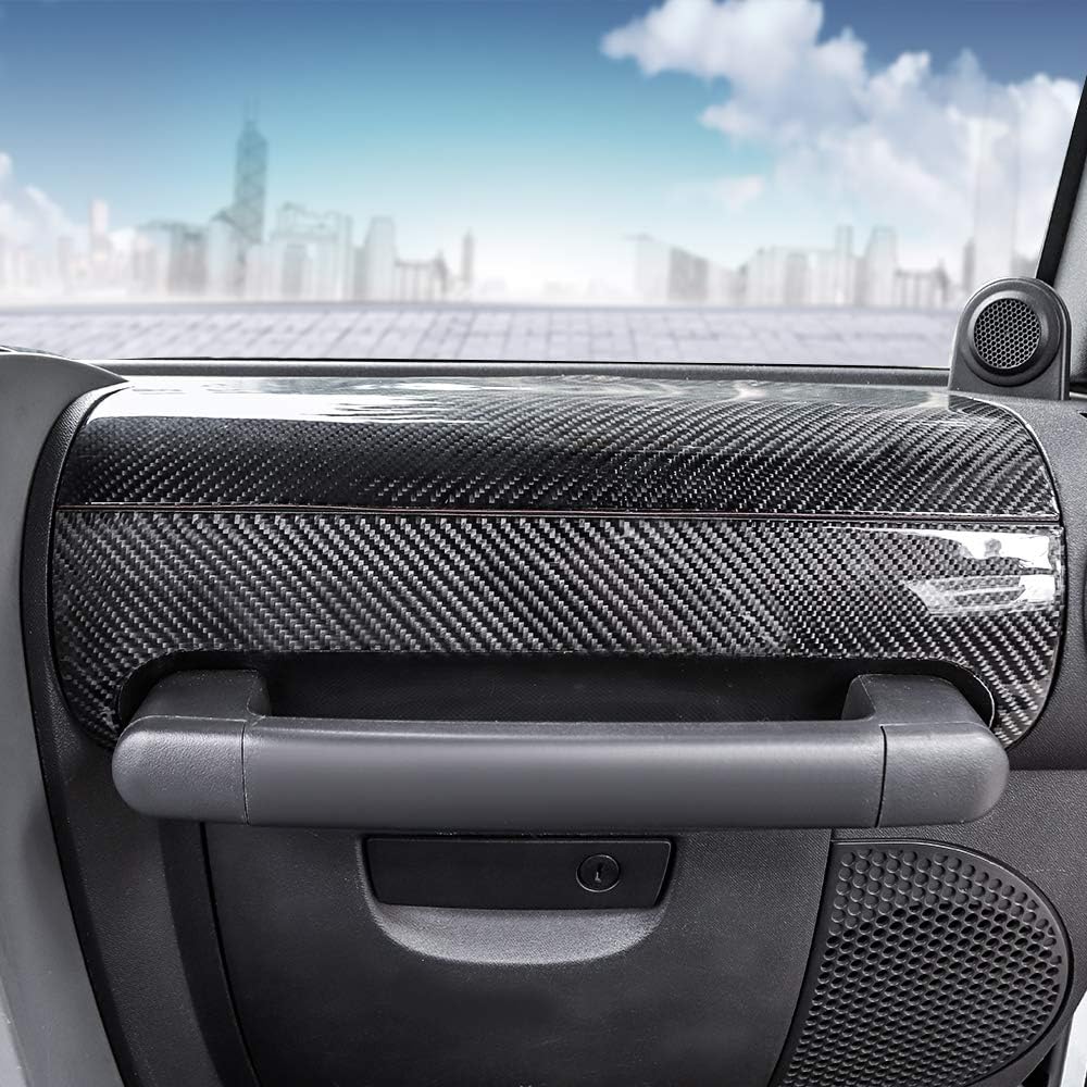 Co-Pilot Armrest Box Trim Sticker Kit Carbon Fiber Pattern D6375