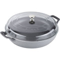 Cast Iron 3.5-qt Braiser with Glass Lid Graphite Grey F66571