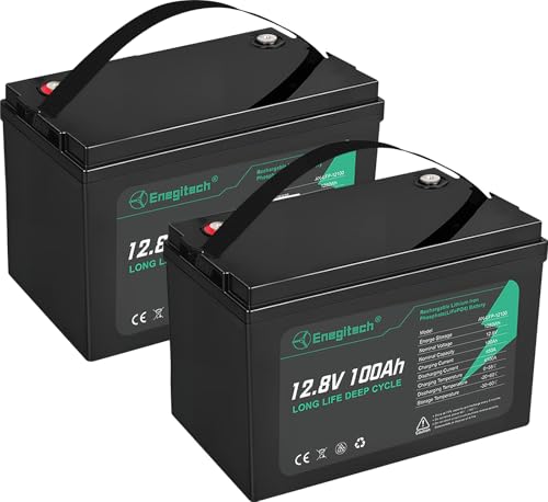 12V 100Ah LiFePO4 Lithium Battery, 12.8V 100Ah C903073