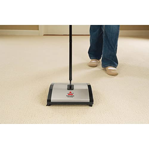 Natural Sweep Carpet and Floor Sweeper with Dual Brush Rotating System, 4.2 lb. A539320