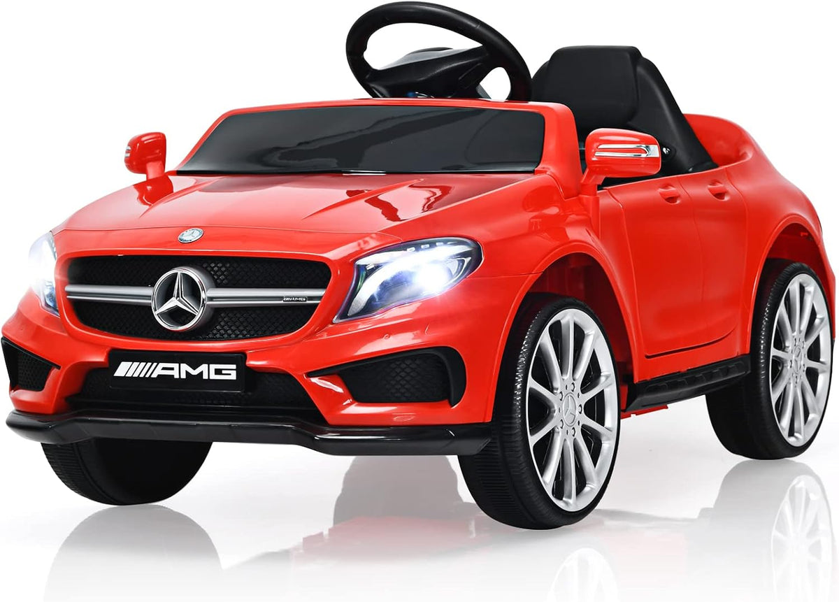 12V Electric Kids Ride On Car with Remote Control, MP3, USB, 2 Speeds, LED Lights, White L653237