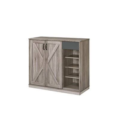 Rustic Gray Oak Cabinet Z147