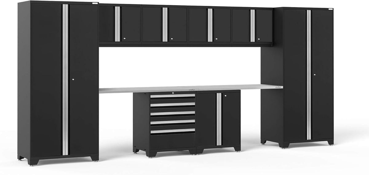 Gray 10 Piece Garage Cabinets U7524
