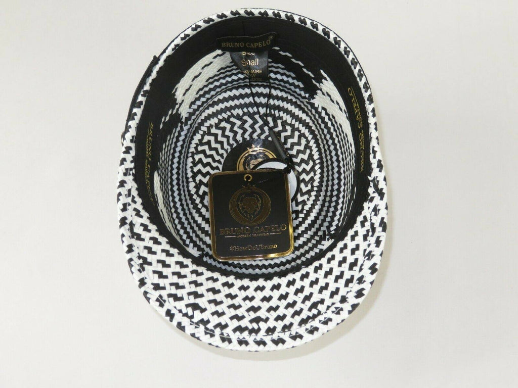 White Black Men Summer Straw Hat I159