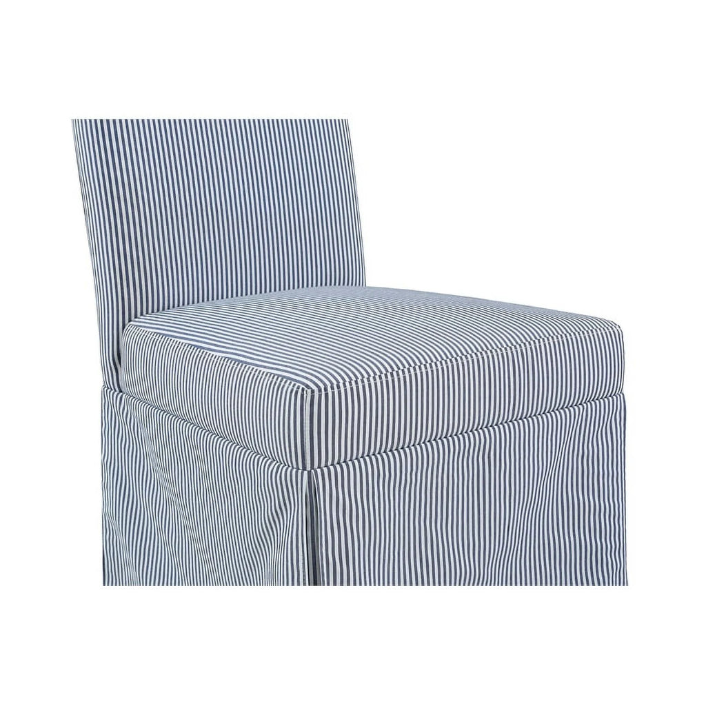Navy Stripe Fabric Dining Chair 2 Pack F334808