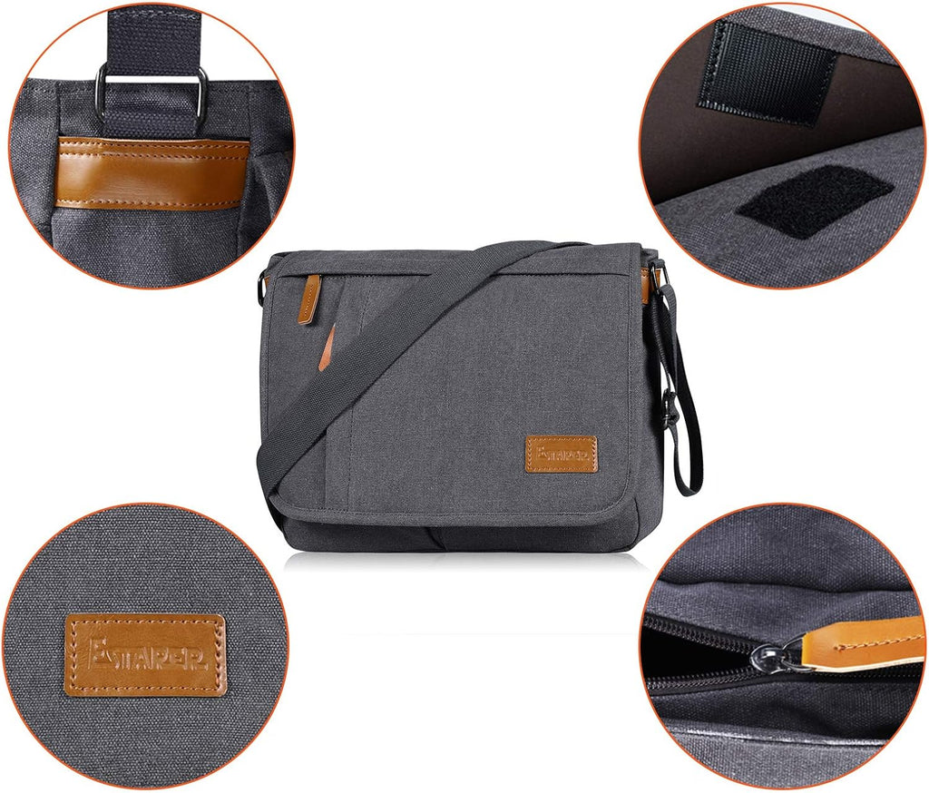 13-14 Inch Water Resistant Canvas Messenger Bag O1570