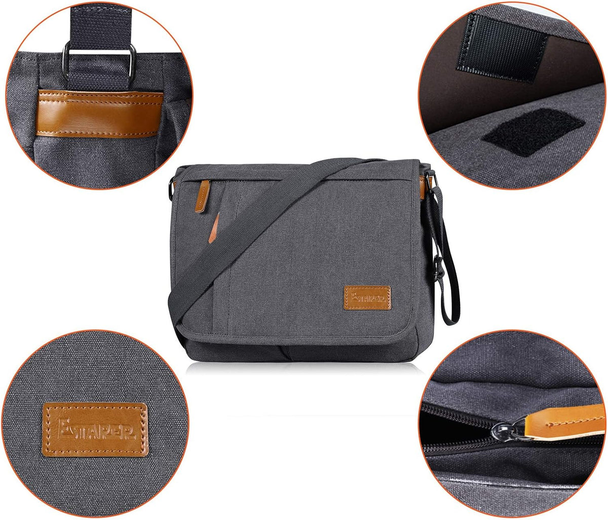 13-14 Inch Water Resistant Canvas Messenger Bag O1570