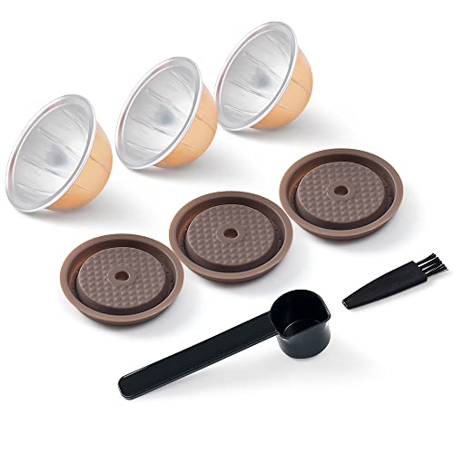 Reusable Silicone Capsule Caps 2 Pcs + Empty Refillable Pods 3 Pcs R116