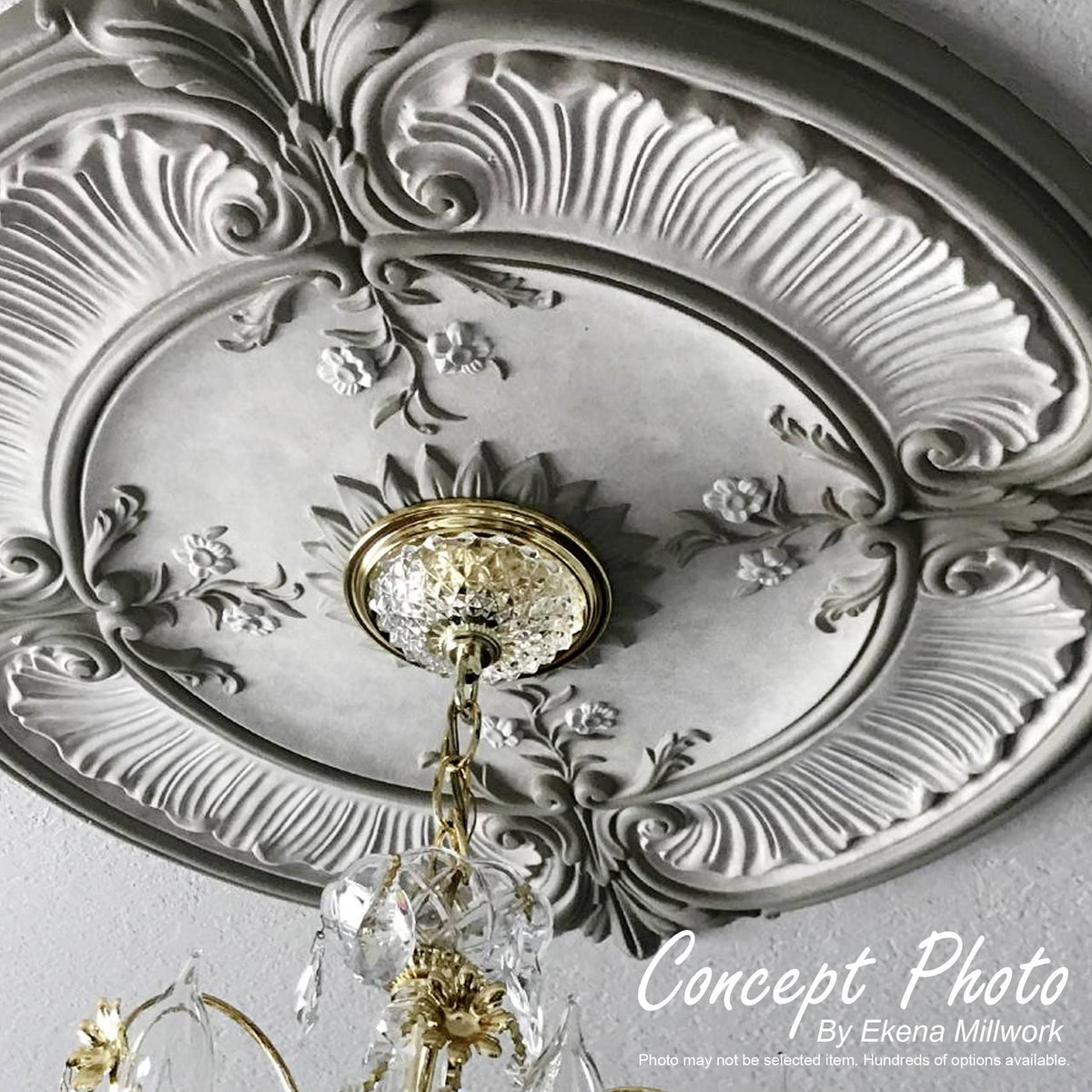 Blackthorn Ceiling Medallion Hand-Painted Polished Copper O577