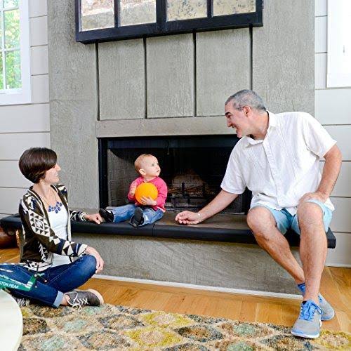 Brown Metal-Backed Hearth Guard M4543
