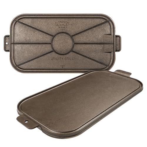 Cast Iron Griddle Double Burner Pre-Seasoned Naturally Nonstick N753
