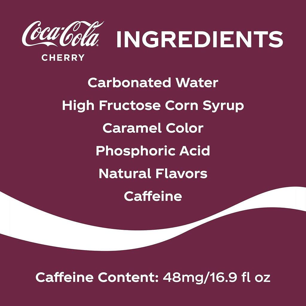 16.9 fl oz 12 Pack Cherry Soda Soft Drink S35686