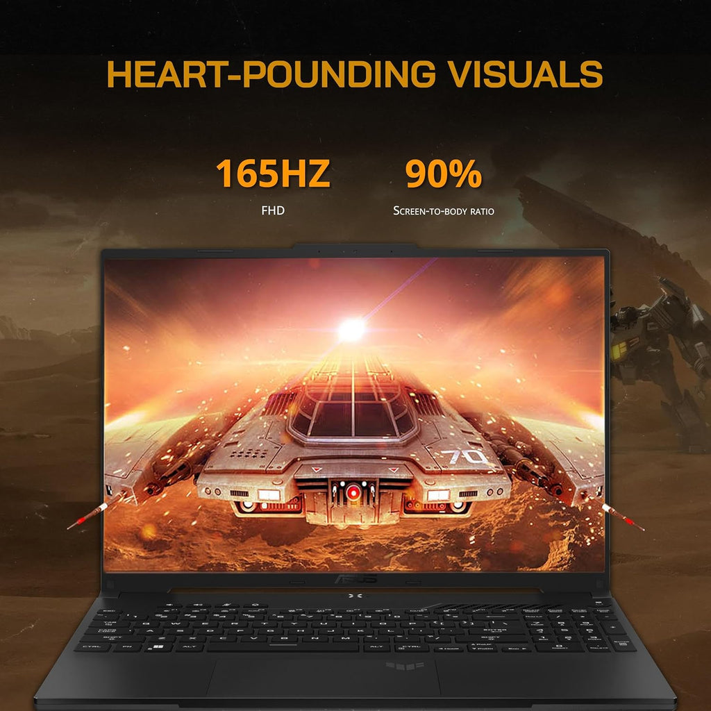 16'' FHD 165Hz Gaming Laptop, AMD Ryzen 7, Radeon RX7600S, 16GB DDR5 RAM, 512GB PCIe SSD, Black, Win 11 Pro F3495