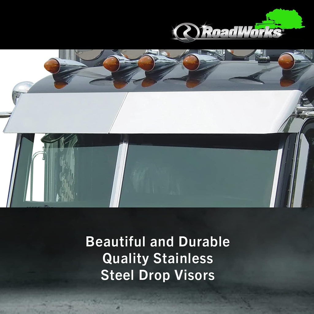 Stainless Steel 14” Blind Mount Drop Visor Y3276