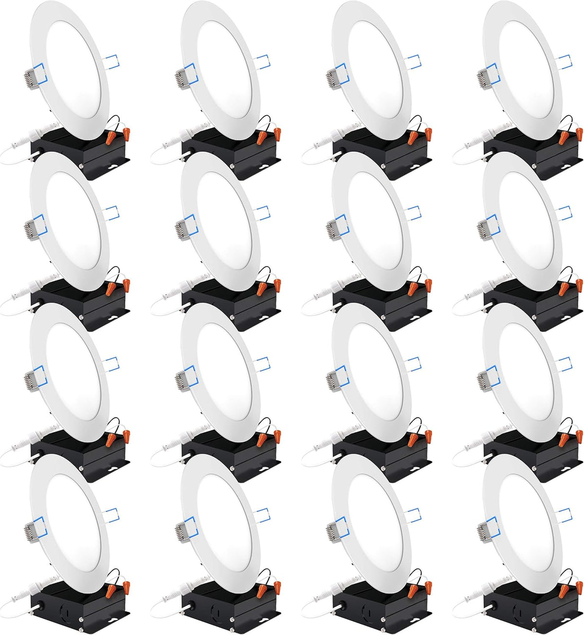16 Pack 4 Inch Ultra Thin LED Recessed Ceiling Lights Q205694