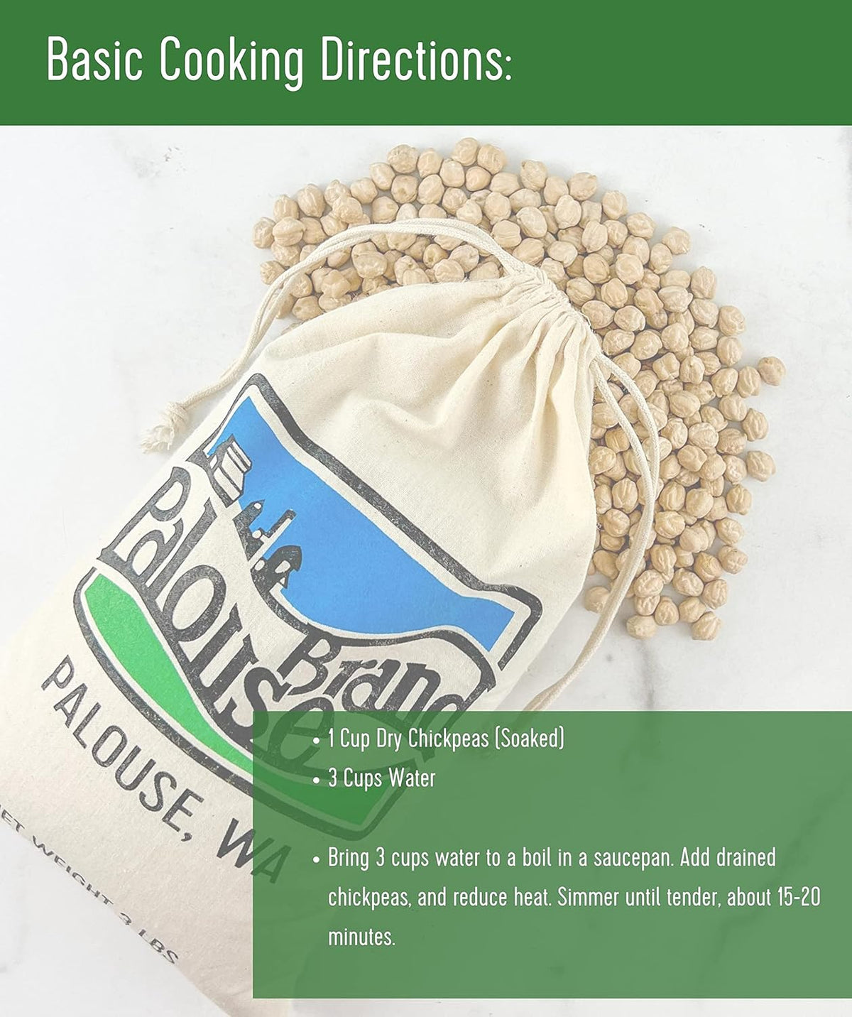 4 LBS Non-GMO Kosher Chickpeas N2220