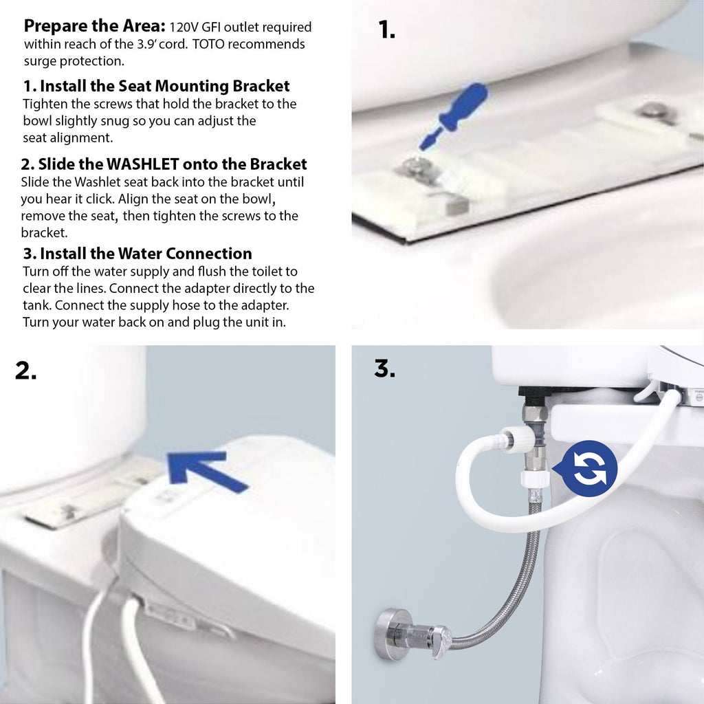 Electronic Round Bidet Toilet Seat Y30220