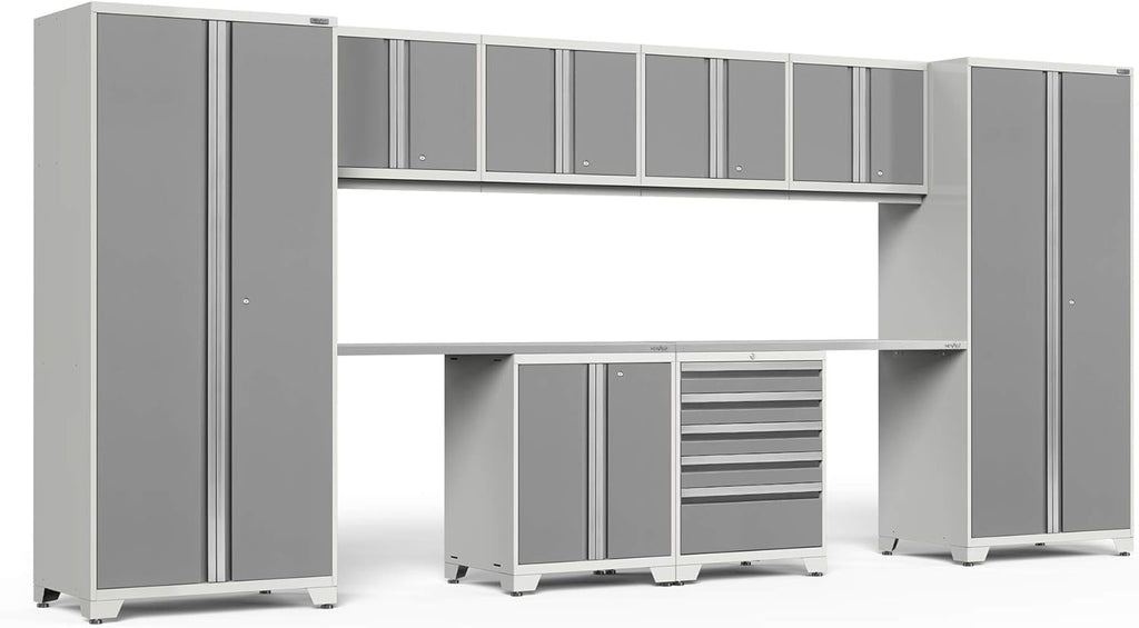 Gray 10 Piece Garage Cabinets U7524