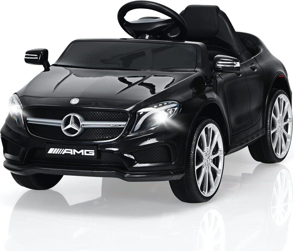 12V Electric Kids Ride On Car with Remote Control, MP3, USB, 2 Speeds, LED Lights, White L653237