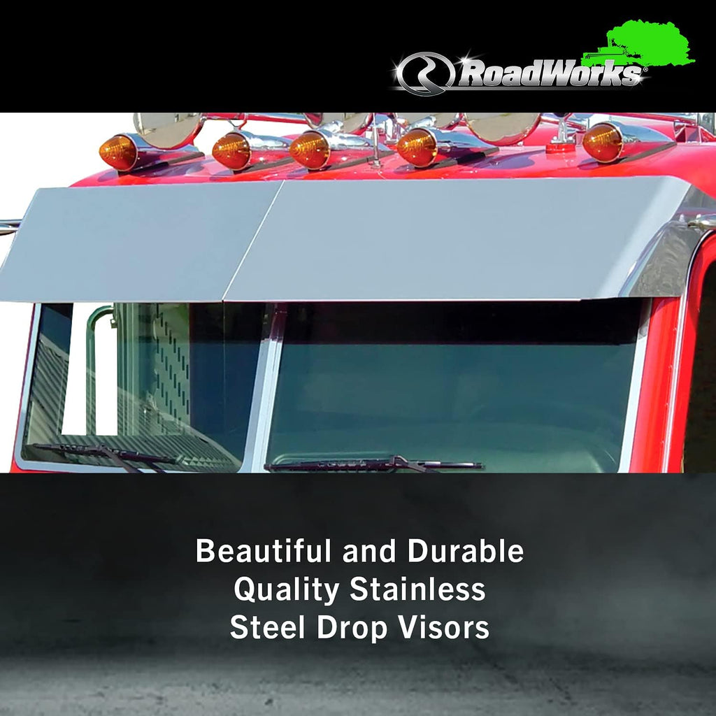 Stainless Steel 14” Blind Mount Drop Visor Y3276