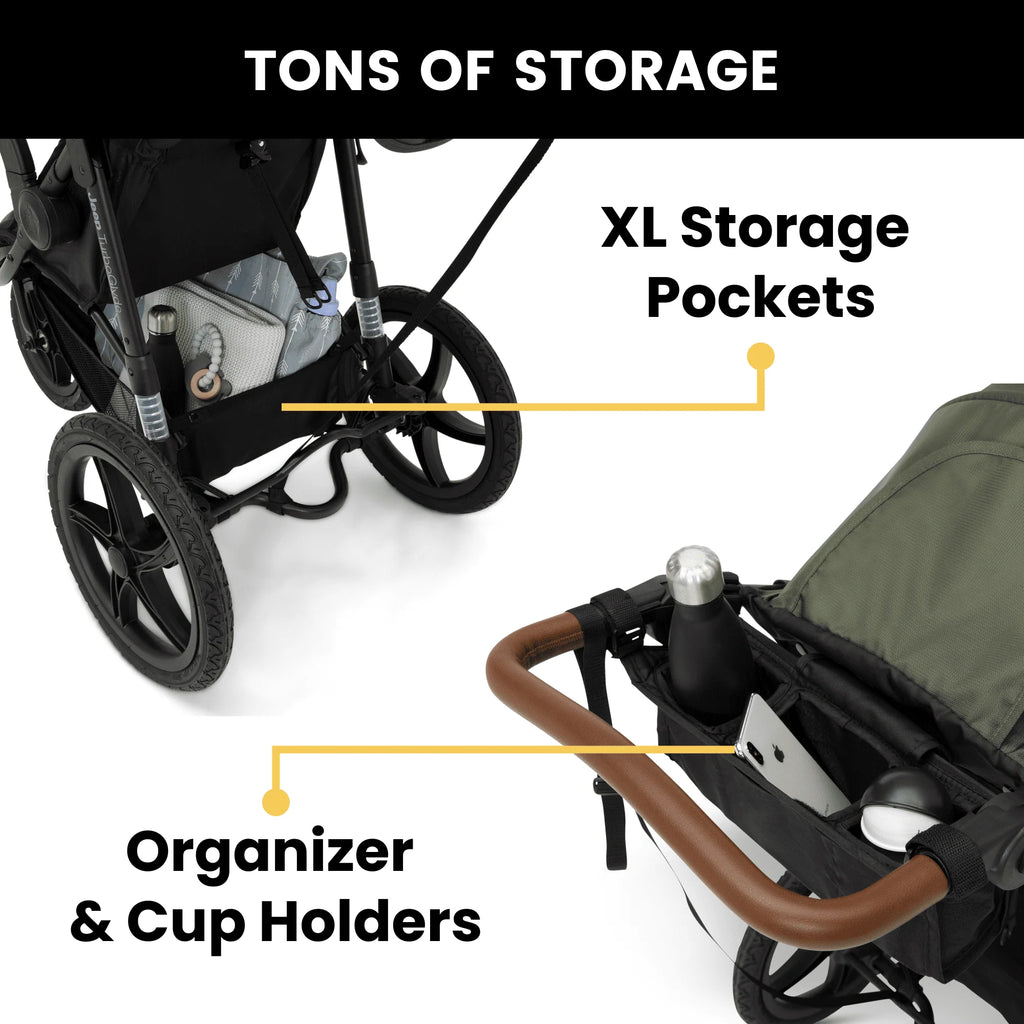 Black Jogging Stroller W52000