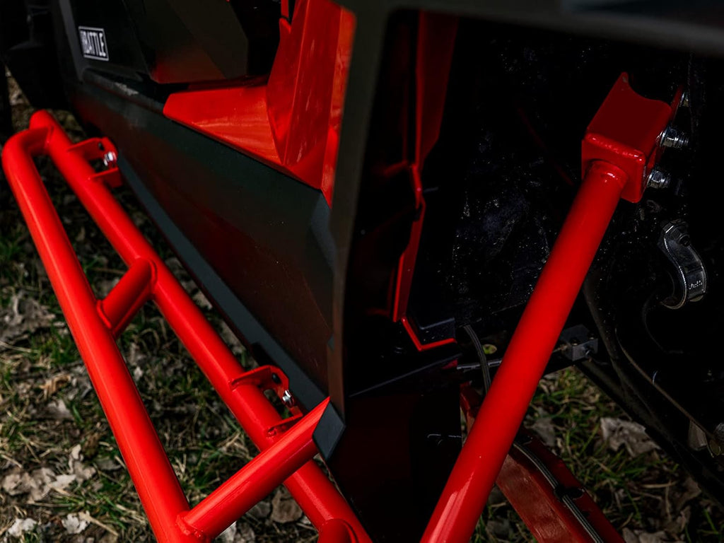 Red Nerf Bars / Rock Sliders / Tree Kickers for Polaris RZR XP 1000 K4812