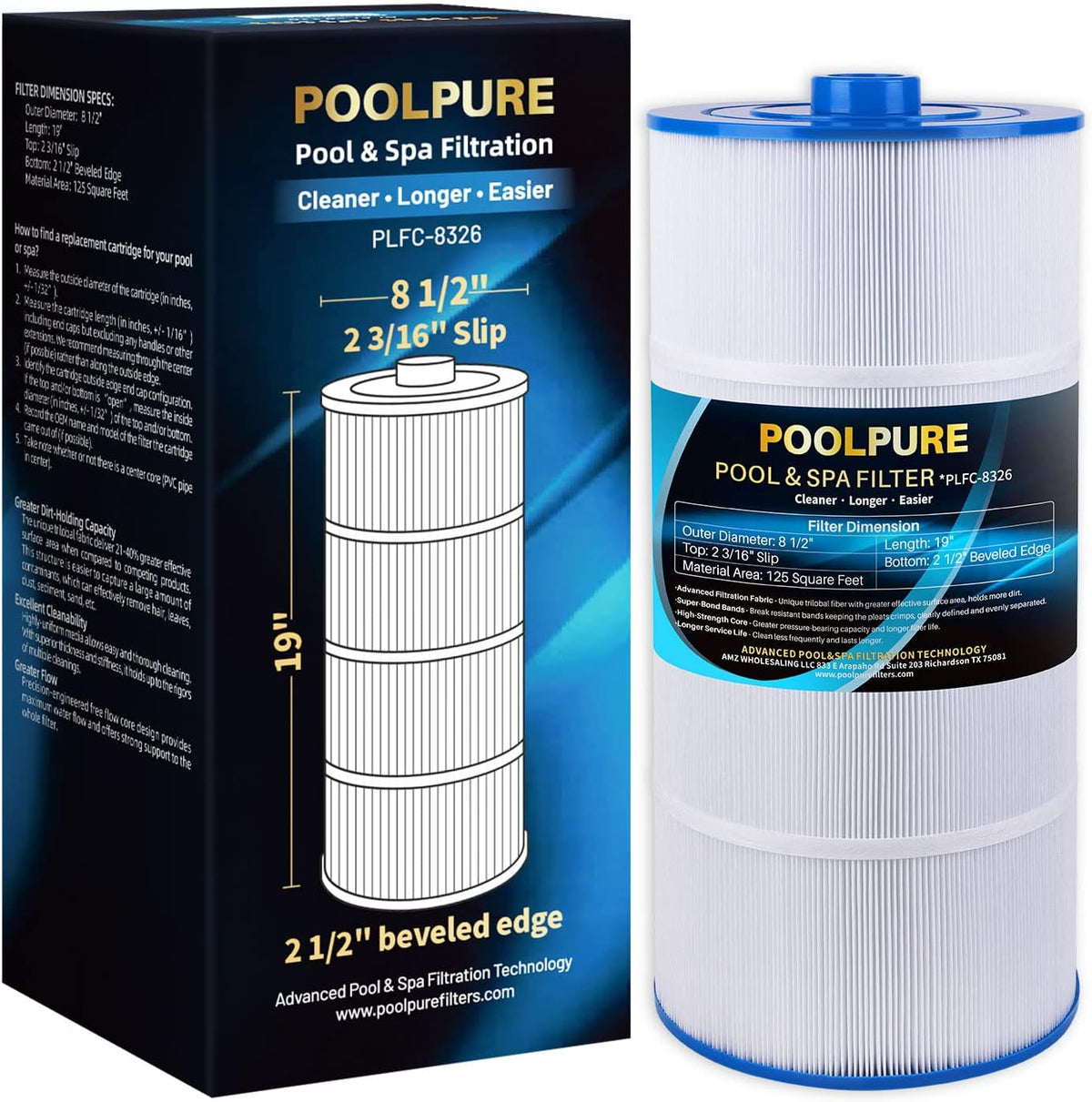 125 sq.ft Filter Cartridge Pack of 2 S469