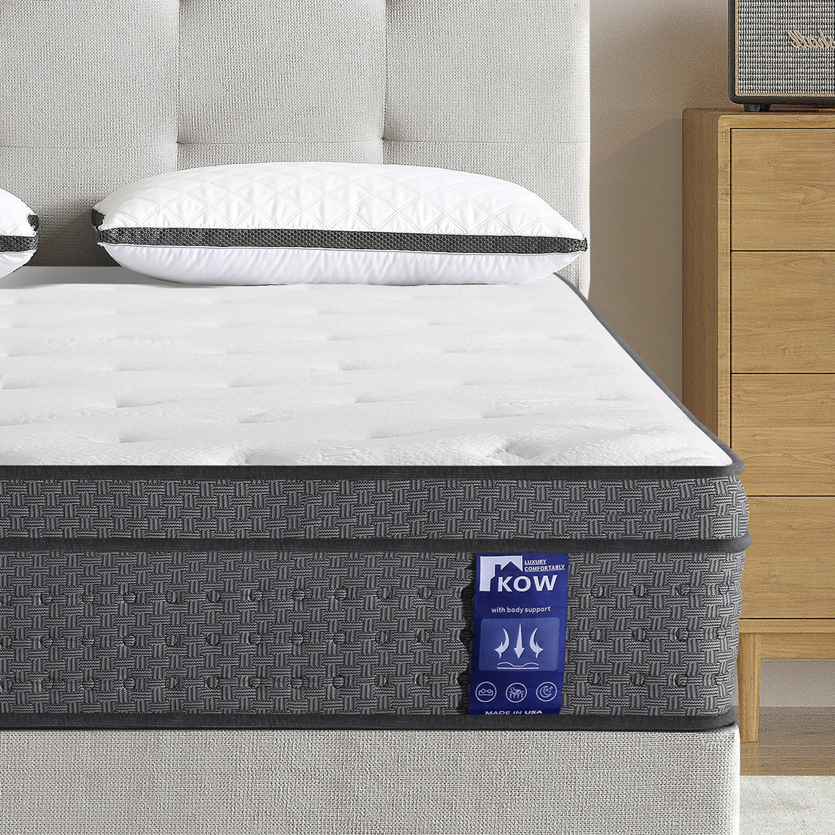 12 inch Full Size Gel Memory Foam Hybrid Mattress W507596