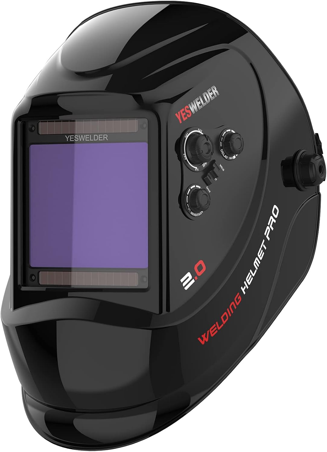 Large Viewing True Color Solar Power Auto Darkening Welding Helmet with 4 Arc Sensor Q5603