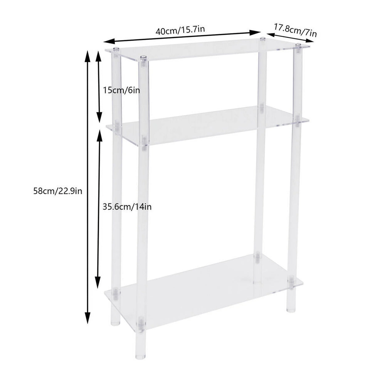 Acrylic Narrow Side Table F226110