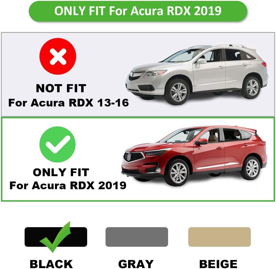 Black Retractable Car Cargo Cover Pack of 2 U54566
