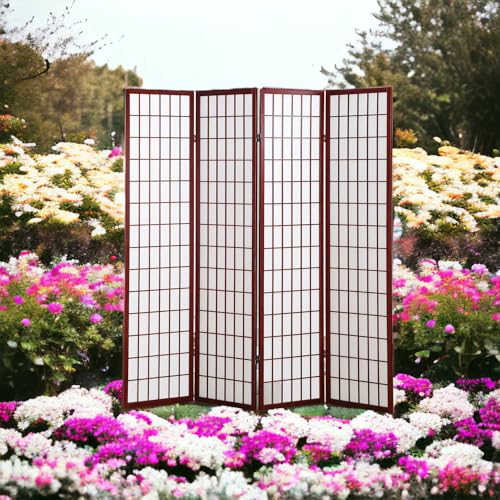 4 Panels 6ft High Japanese Style Room Divider S837
