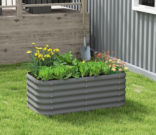 2-Pack 2x1ft Galvanized Raised Garden Bed I412807