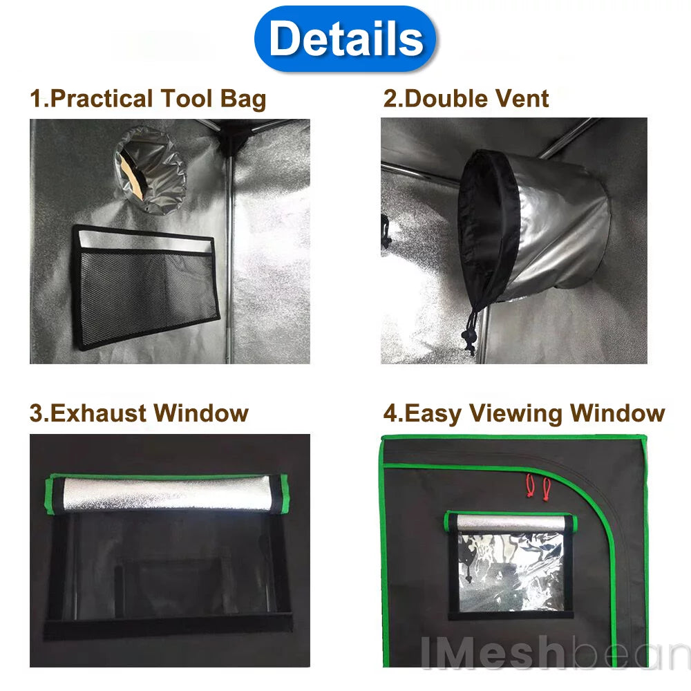 48"x48"x80" Complete Grow Tent Kit with LED Grow Light P519