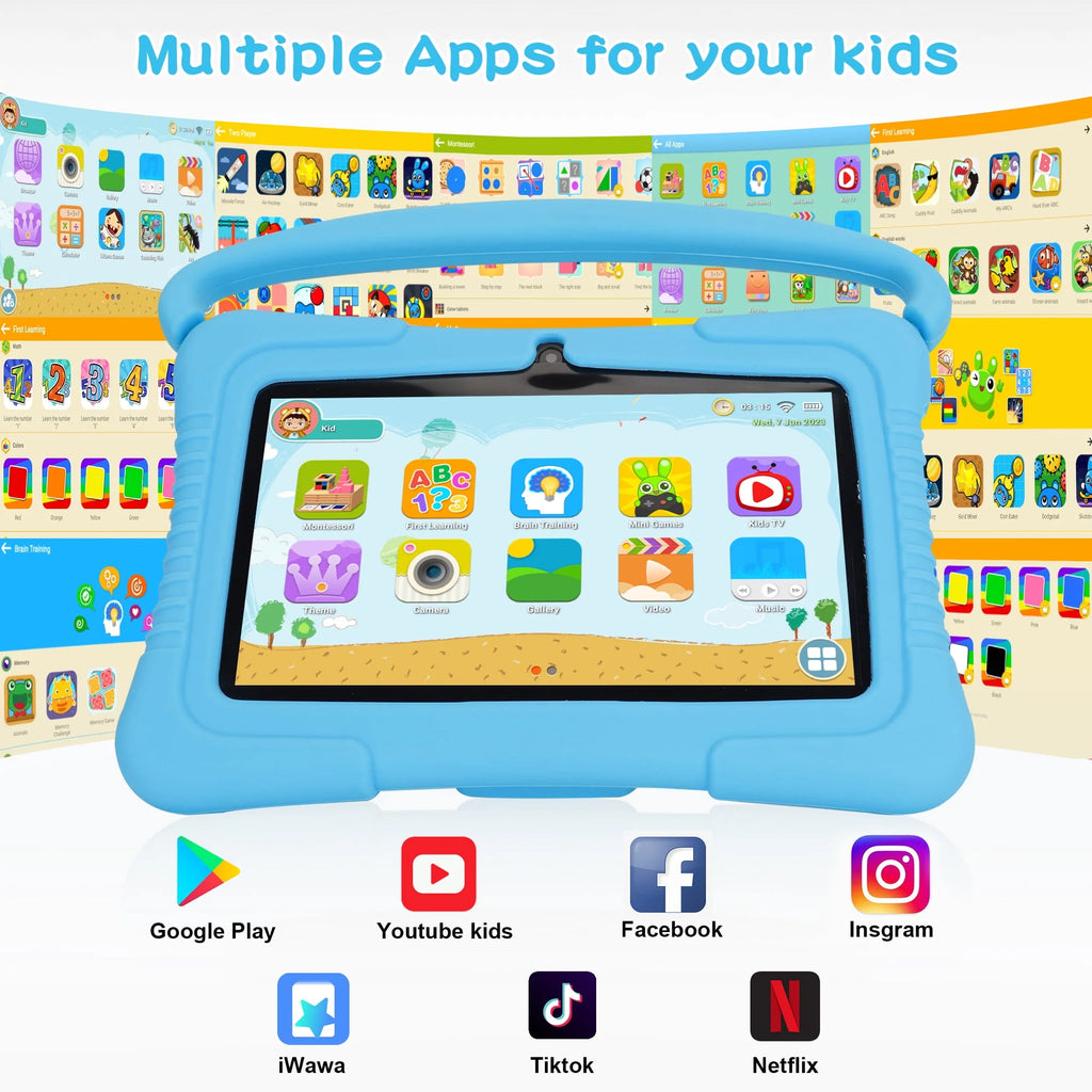 Kids Tablet 32GB WiFi 7 inch Android Tablet with Silicone Case G28782